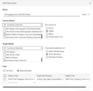 Tableau Refresh Button Create a Reset Button for Dashboard Filters & Sets ~ Kaleido Analytics